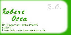 robert otta business card