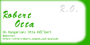 robert otta business card